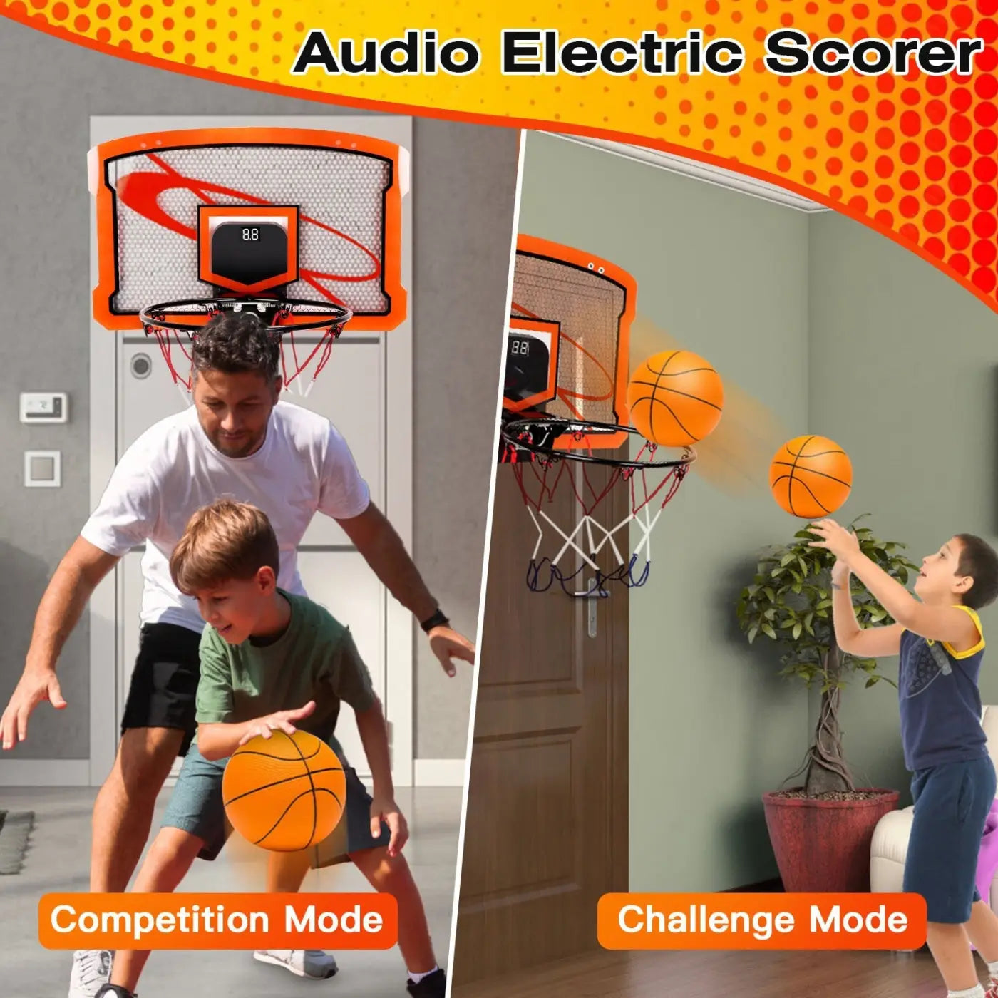 The Ball Depot kids basket ball set: Kids Indoor Mini Basketball Hoop Set