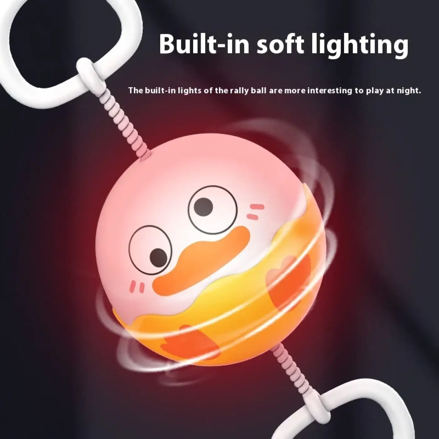 The Ball Depot kids game ball: Kids Rotating Flash Pull Ball