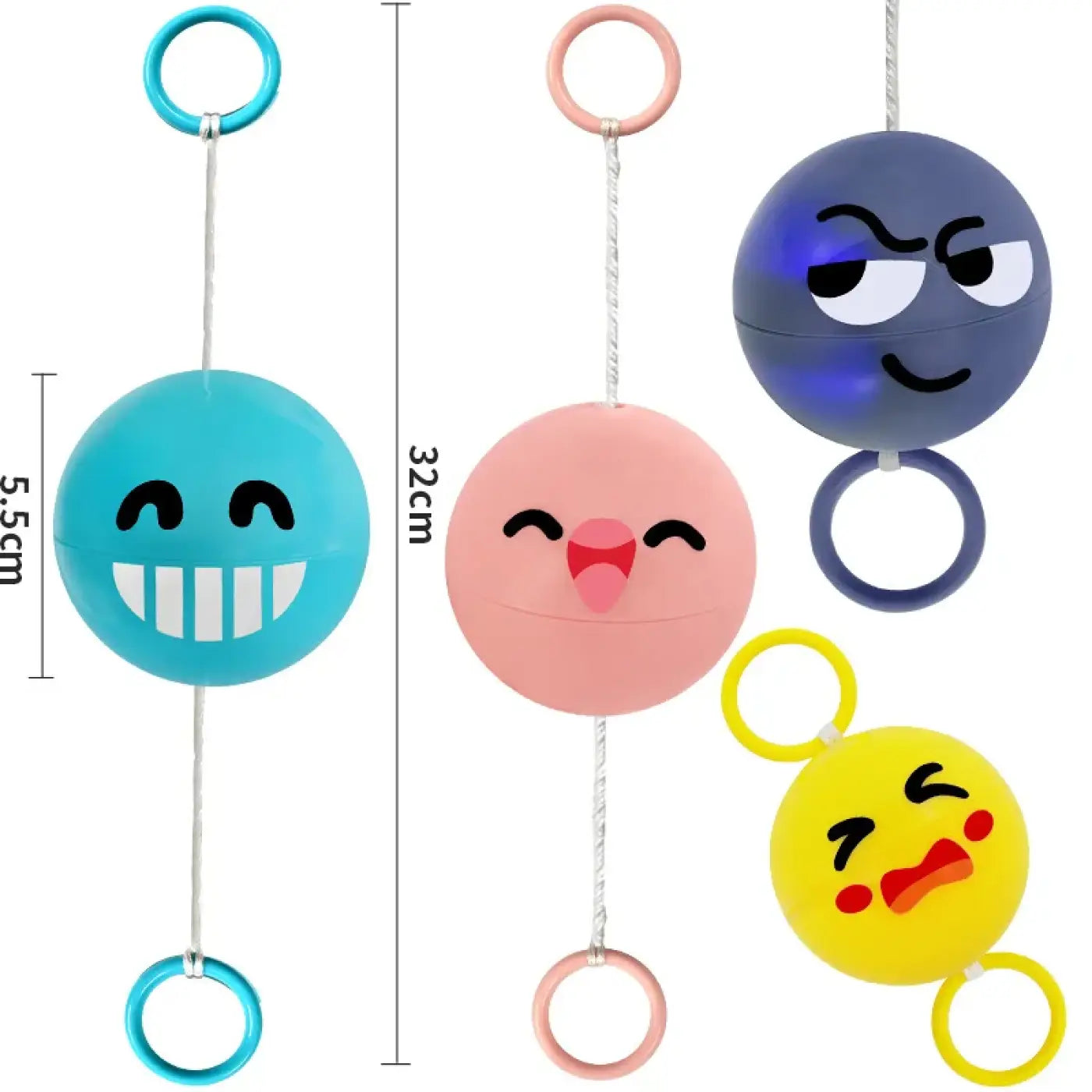 The Ball Depot kids game ball: Kids Rotating Flash Pull Ball