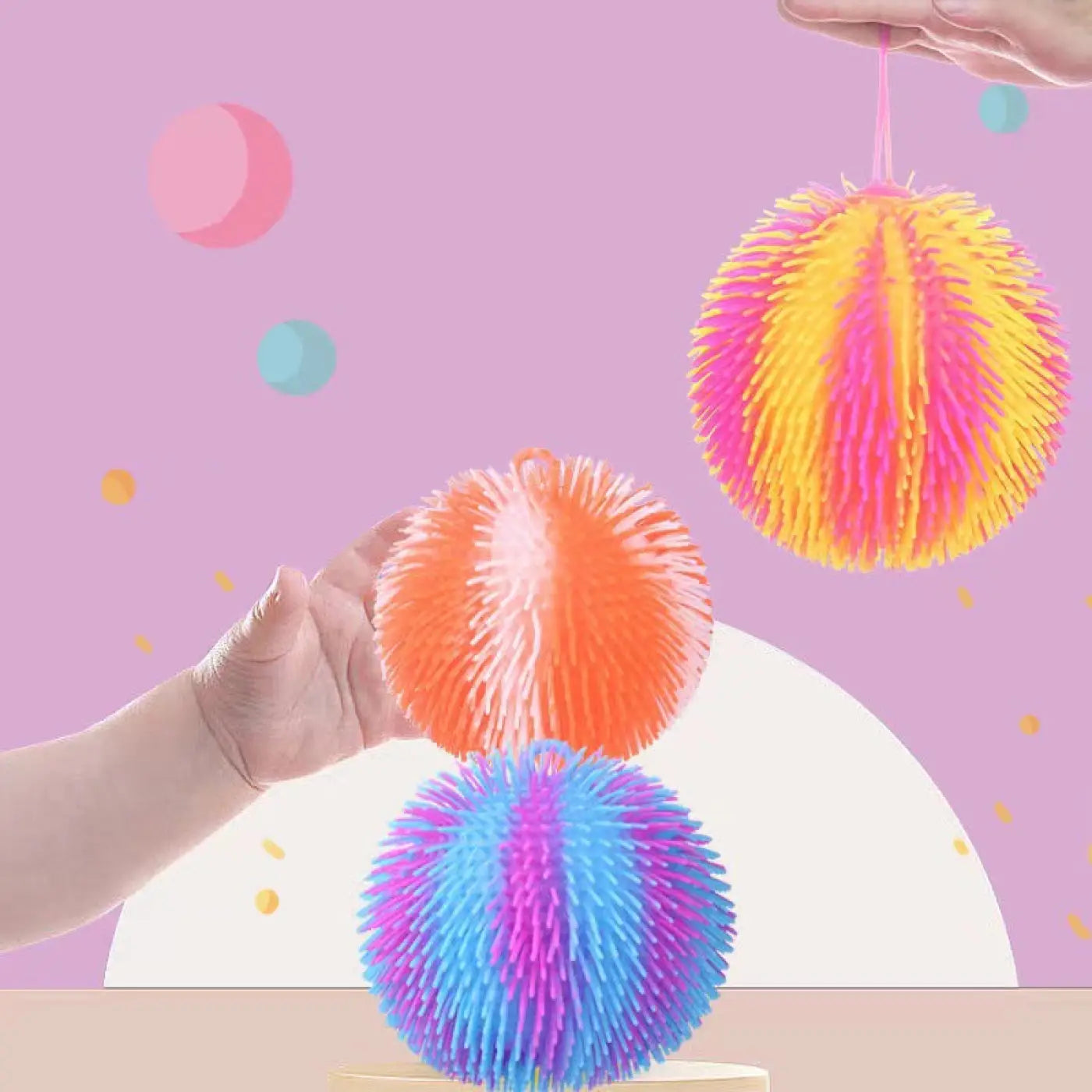 The Ball Depot kids balls: Large Inflatable Hairy Ball Toy