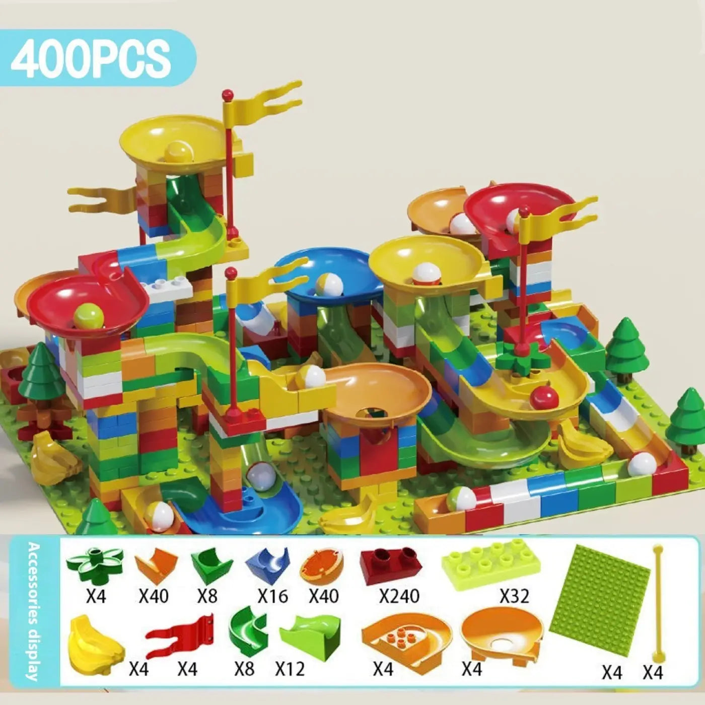 The Ball Depot puzzle ball: Large Particle Slide Building Ball Track