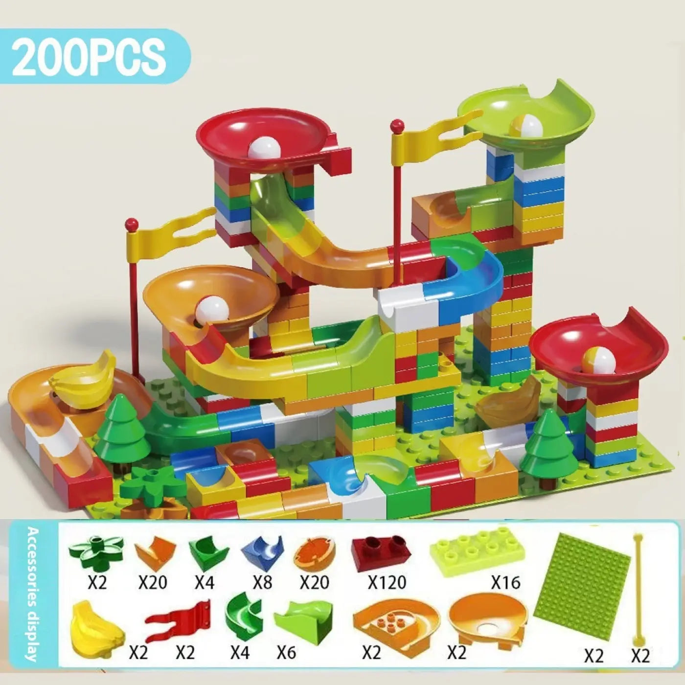 The Ball Depot puzzle ball: Large Particle Slide Building Ball Track