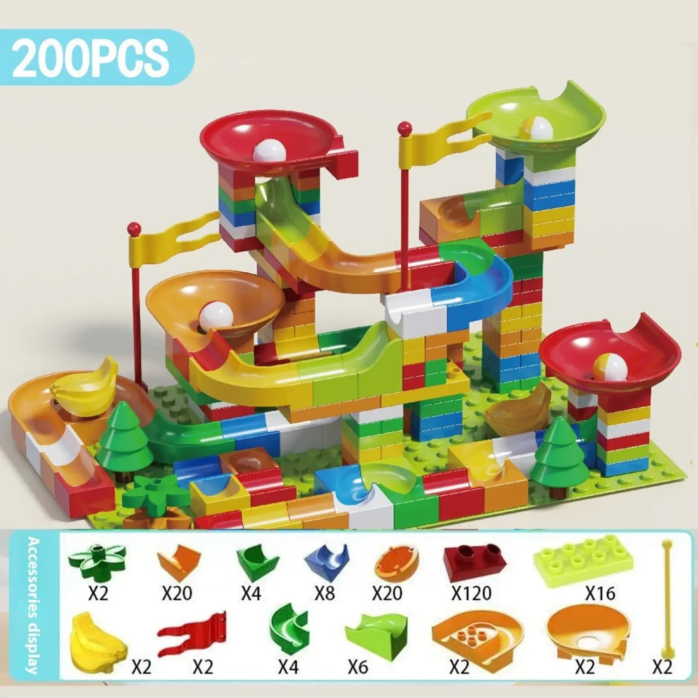The Ball Depot puzzle ball: Large Particle Slide Building Ball Track