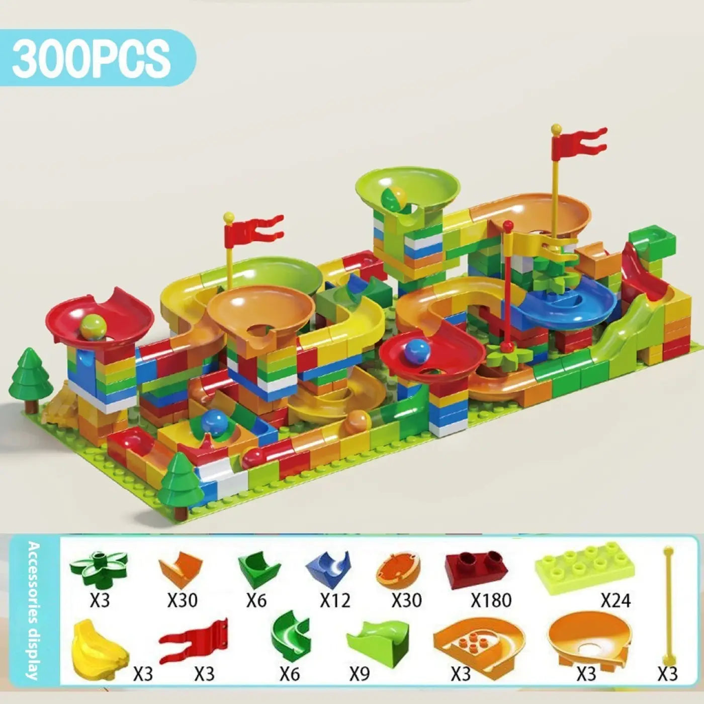 The Ball Depot puzzle ball: Large Particle Slide Building Ball Track