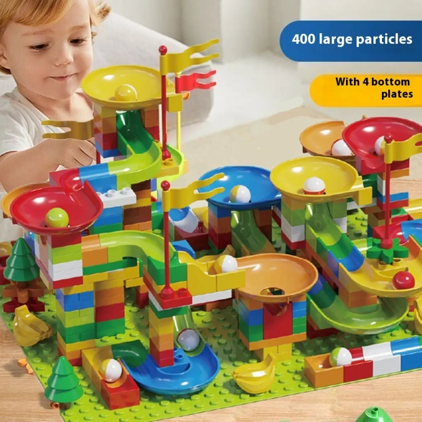The Ball Depot puzzle ball: Large Particle Slide Building Ball Track