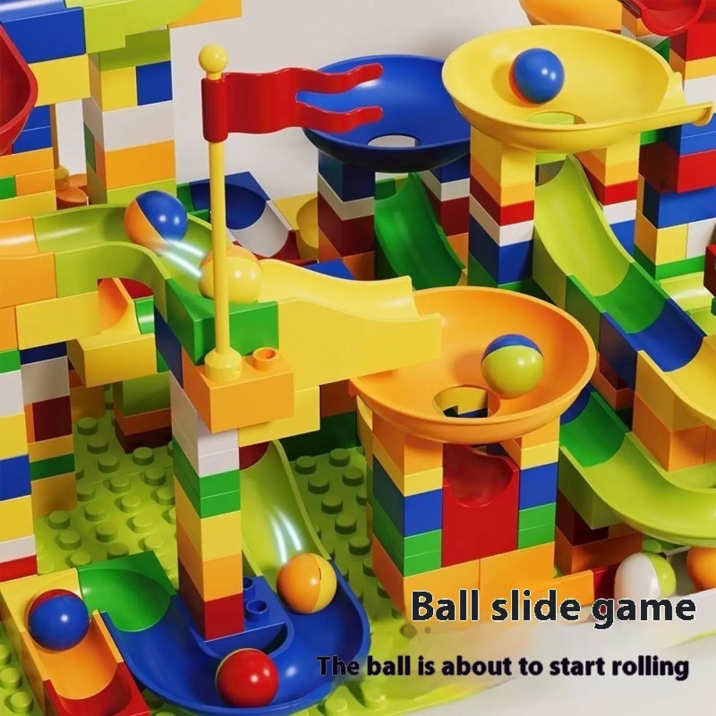 The Ball Depot puzzle ball: Large Particle Slide Building Ball Track