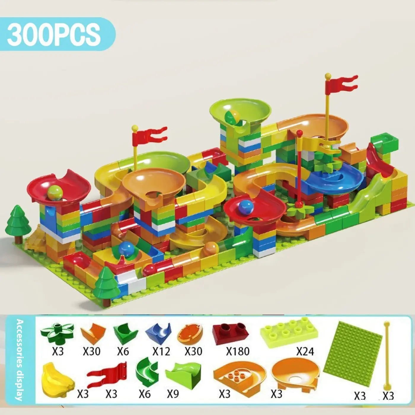 The Ball Depot puzzle ball: Large Particle Slide Building Ball Track