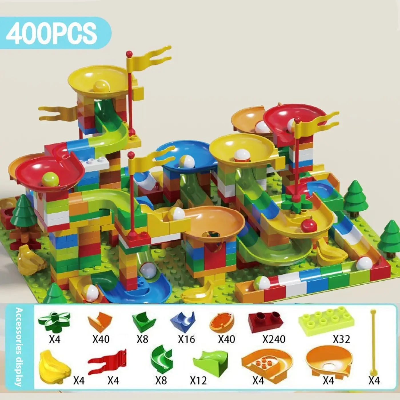 The Ball Depot puzzle ball: Large Particle Slide Building Ball Track