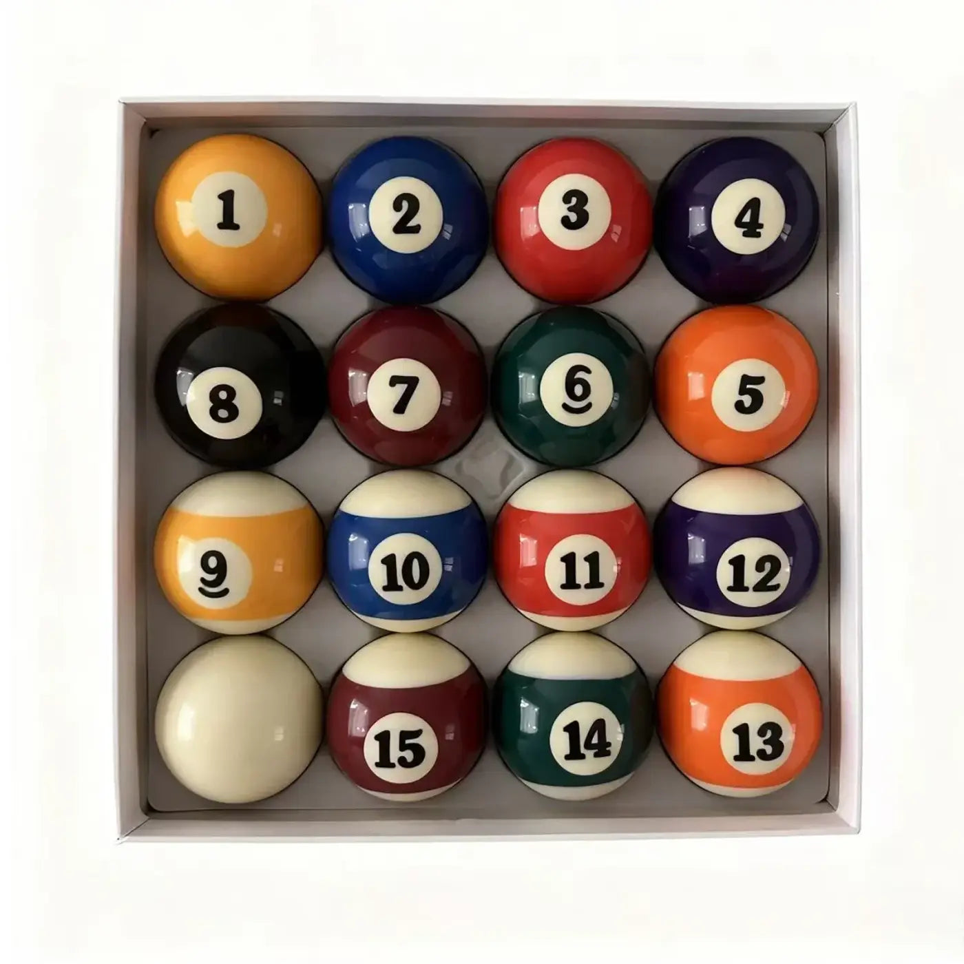 The Ball Depot billard balls: Large-sized Bold Resin Billiard Ball Set