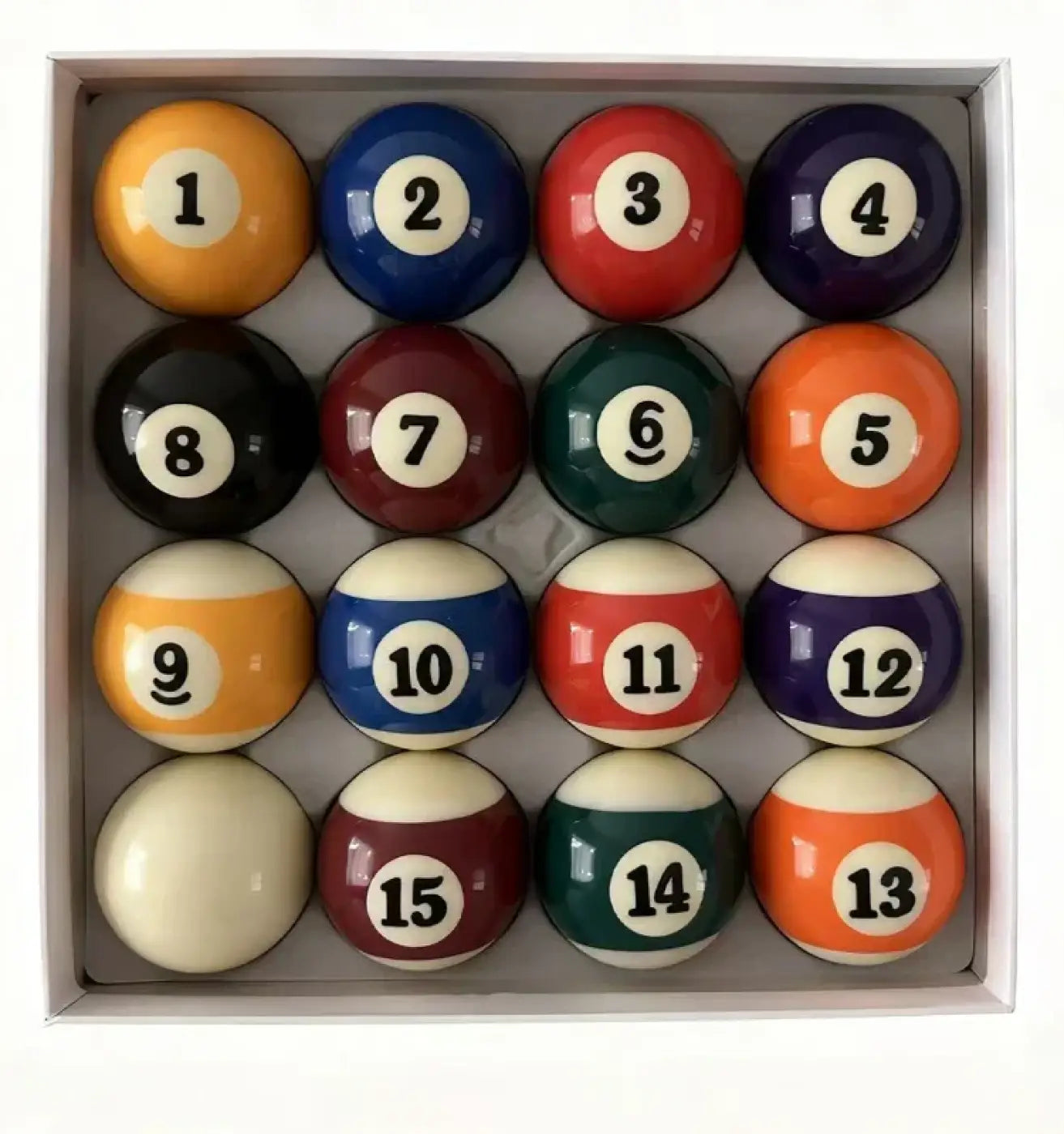 The Ball Depot billard balls: Large-sized Bold Resin Billiard Ball Set