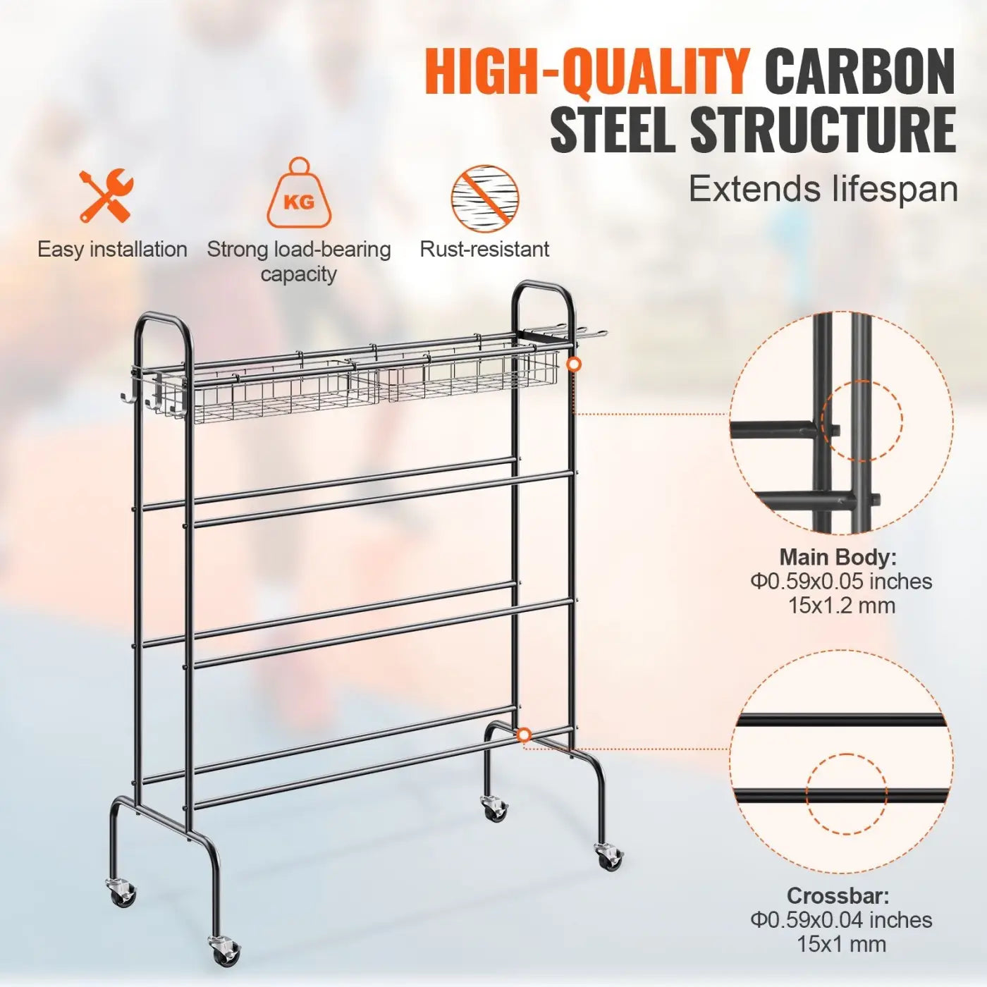 The Ball Depot Accessories: Large Sports Ball Rack,