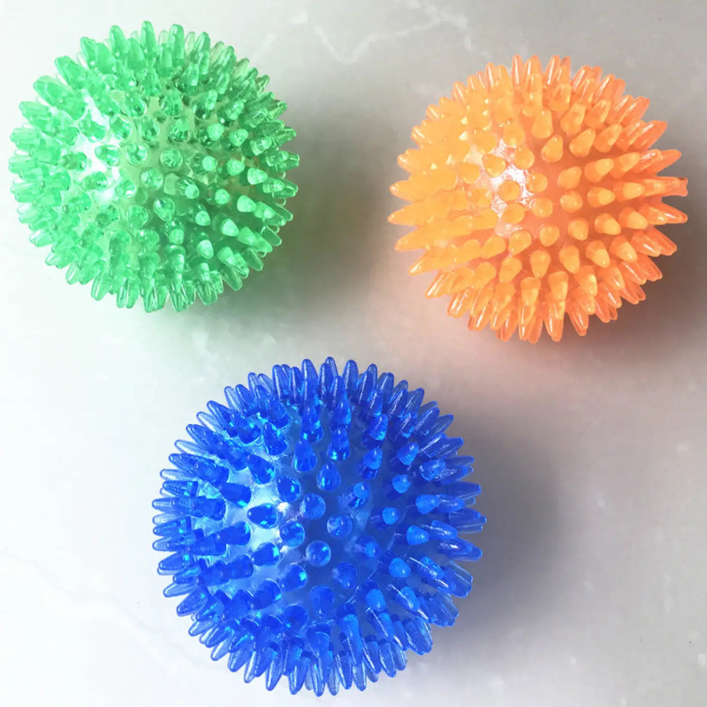The Ball Depot dog ball: Large Vocal Stab Massage Bouncy Ball