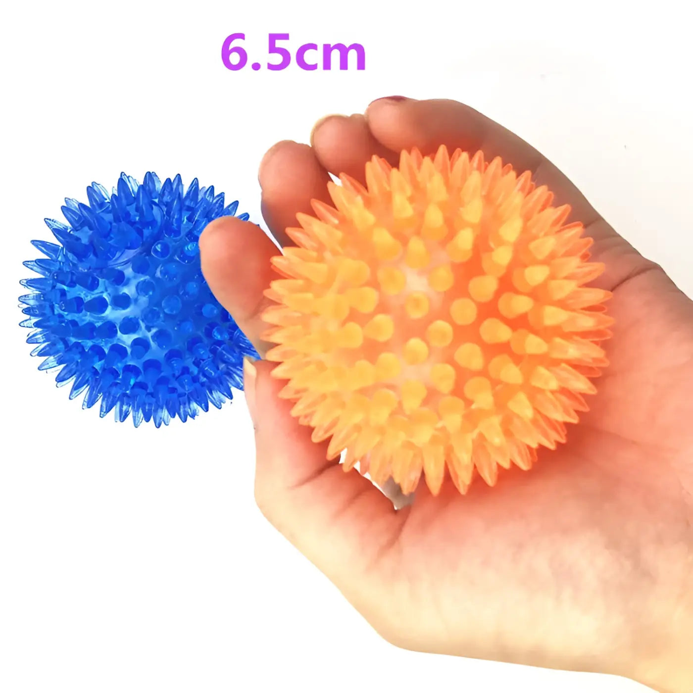 The Ball Depot dog ball: Large Vocal Stab Massage Bouncy Ball