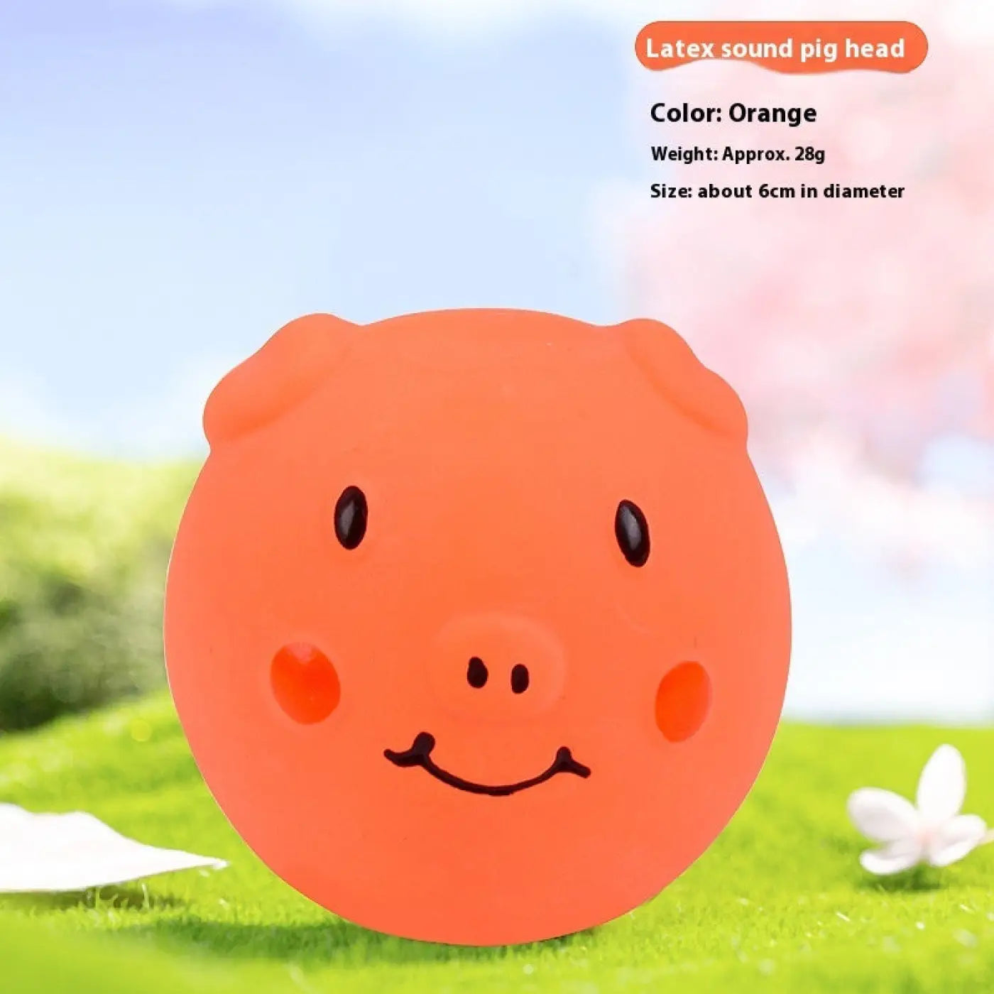 The Ball Depot dog ball: Latex Vocal Pig Dog Ball