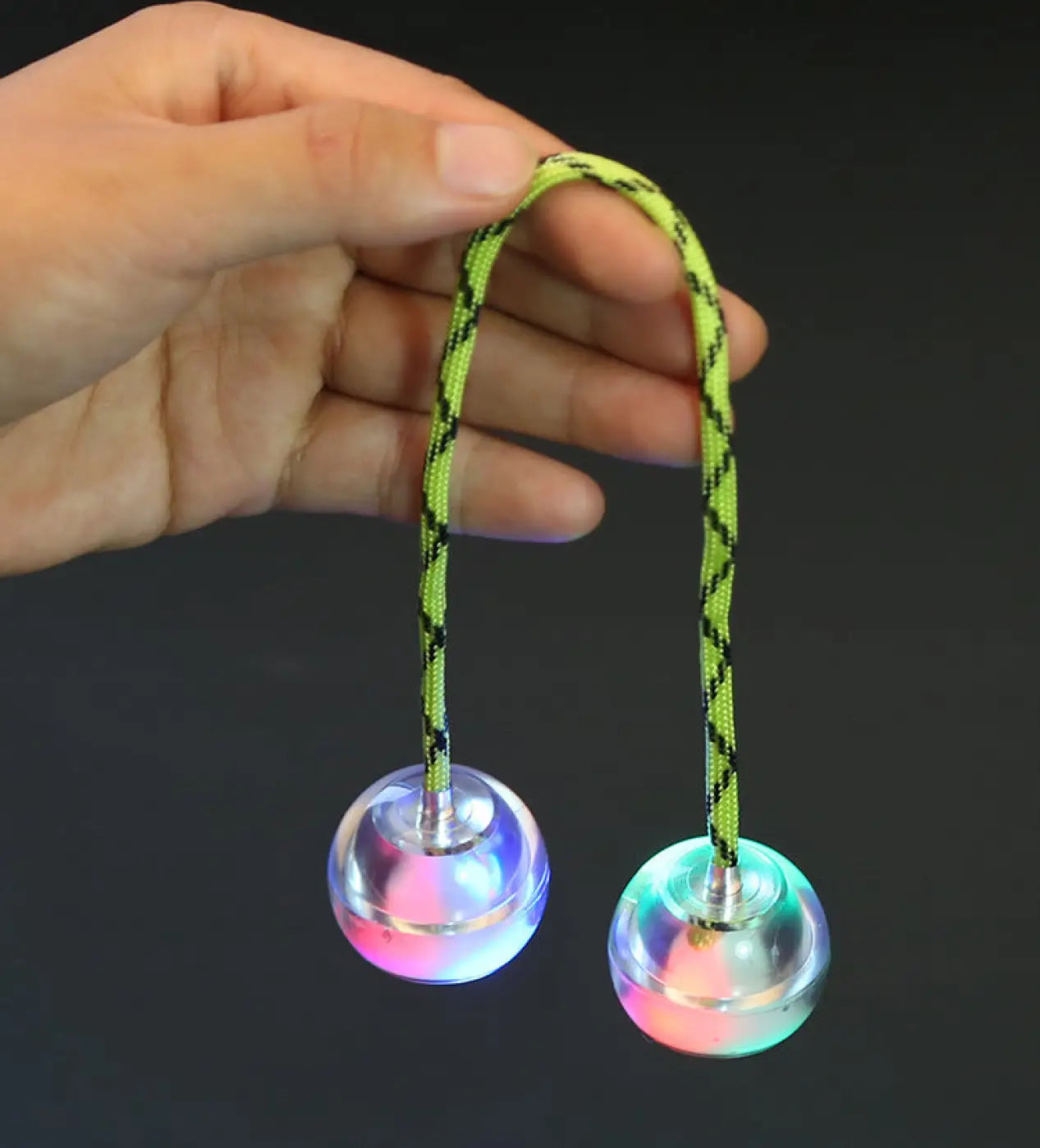 The Ball Depot glow ball: LED Colourful Finger Yo-Yo
