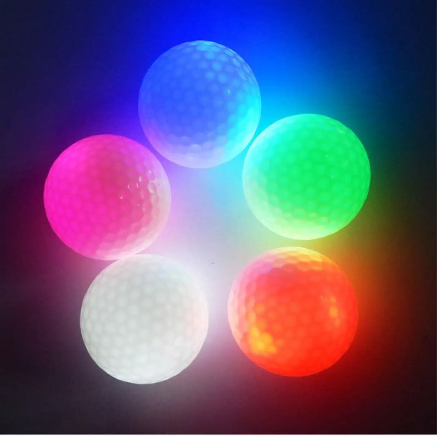 The Ball Depot glow golf ball: LED Colourful Golf Ball