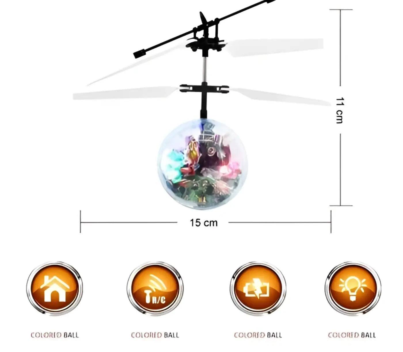 The Ball Depot flying ball: LED Magic Flying Ball