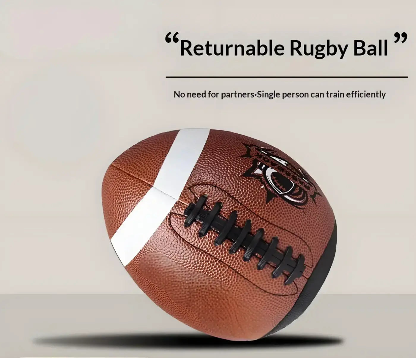 The Ball Depot quarterback football: LEYAO PU Leather Passback Half Rugby Quarterback Football