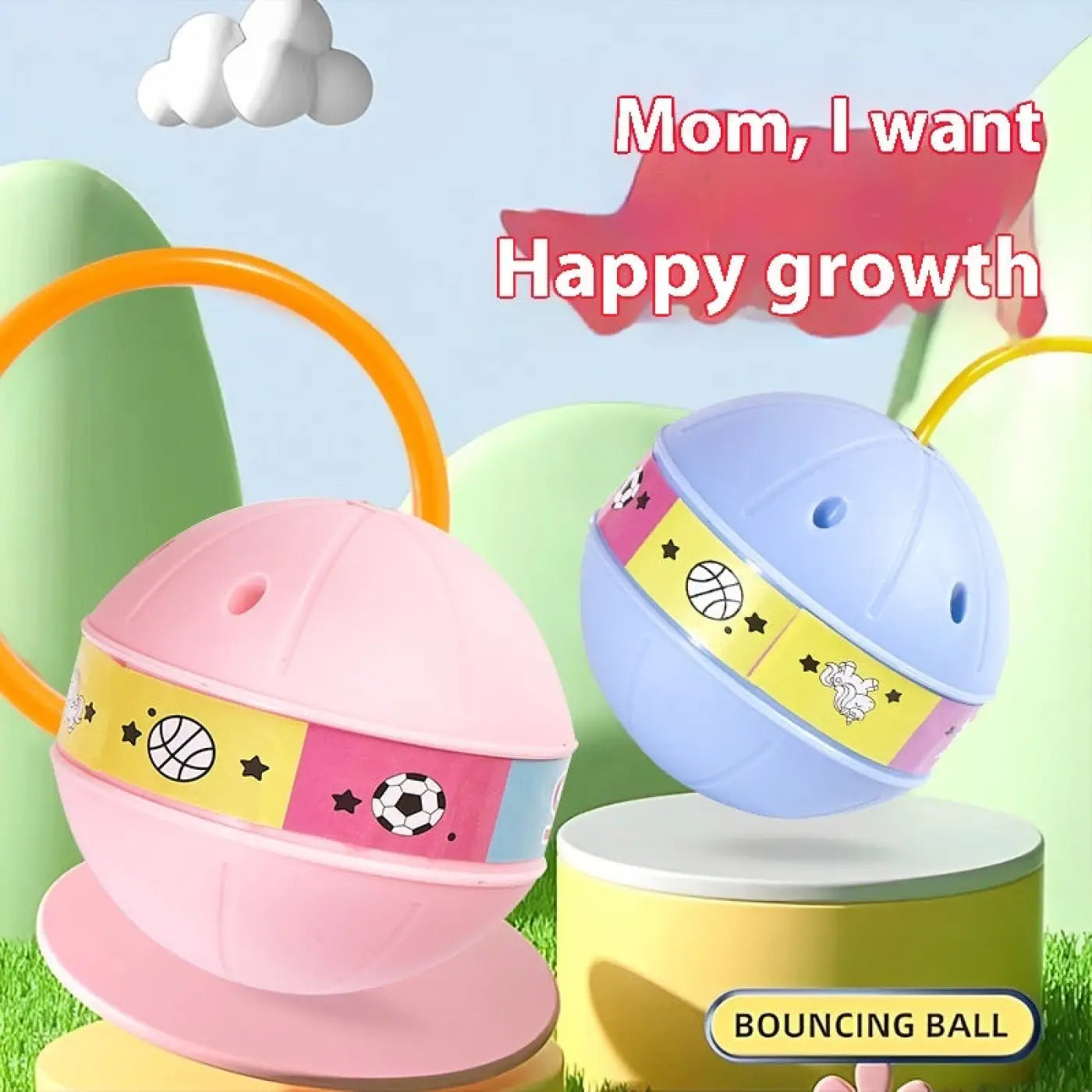 The Ball Depot children game: Light-emitting Children's Tether Jumping Ball