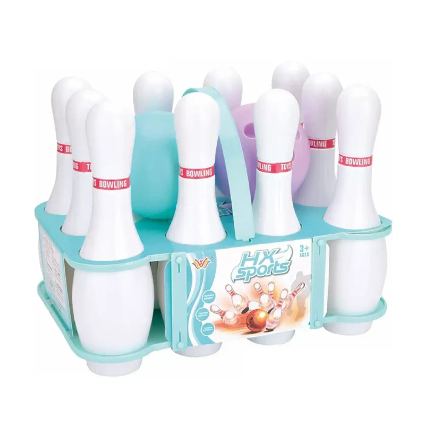 The Ball Depot bowling set: Light Up Bowling Pins For Kids