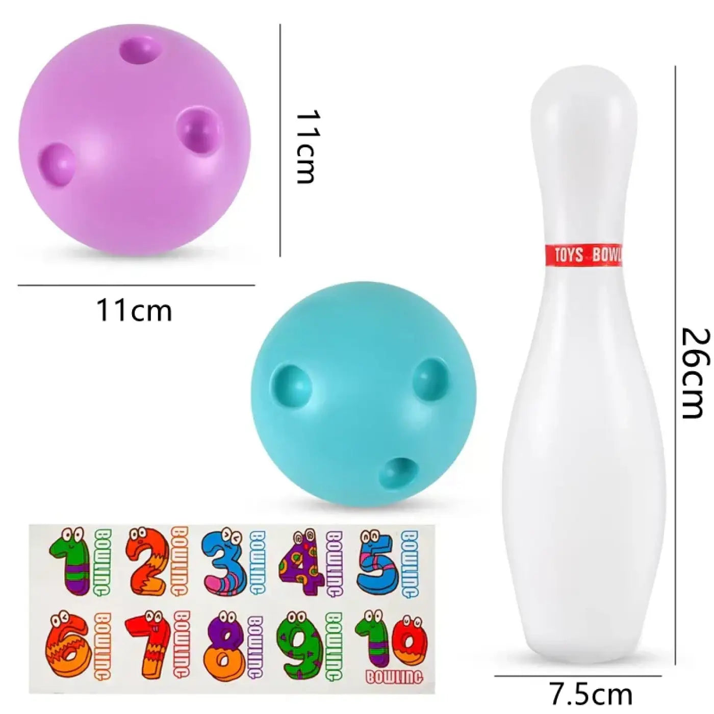 The Ball Depot bowling set: Light Up Bowling Pins For Kids