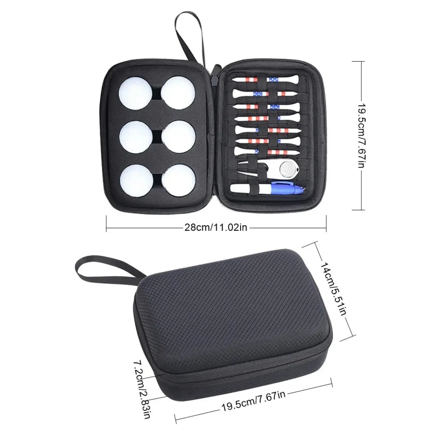 The Ball Depot golf ball case: Lightweight EVA Golf Ball Bag