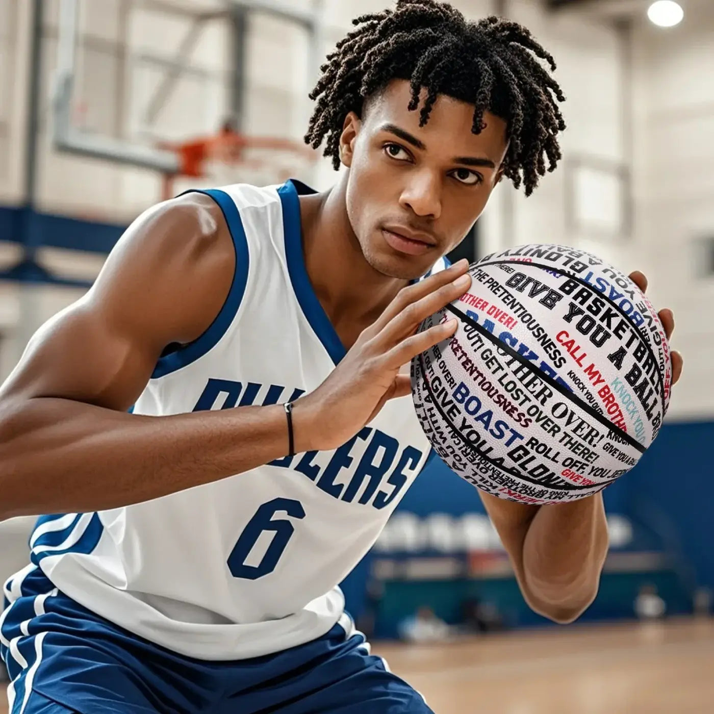 The Ball Depot glow basketball: Luminous Blue Basketball by Glonity Bro