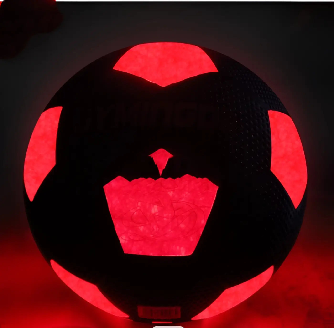 The Ball Depot soccer ball: Luminous LED Red Soccer Ball