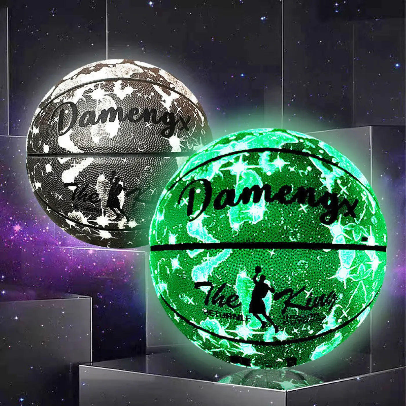 The Ball Depot basketball: Luminous PU Soft Leather Basketballs