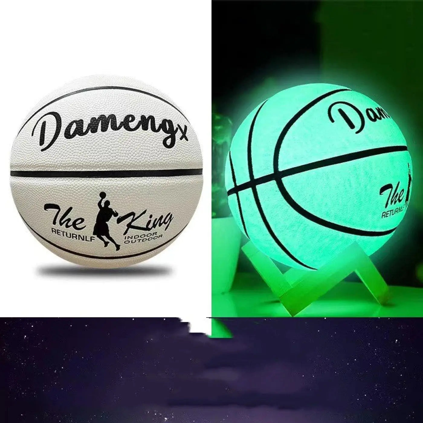 The Ball Depot basketball: Luminous PU Soft Leather Basketballs