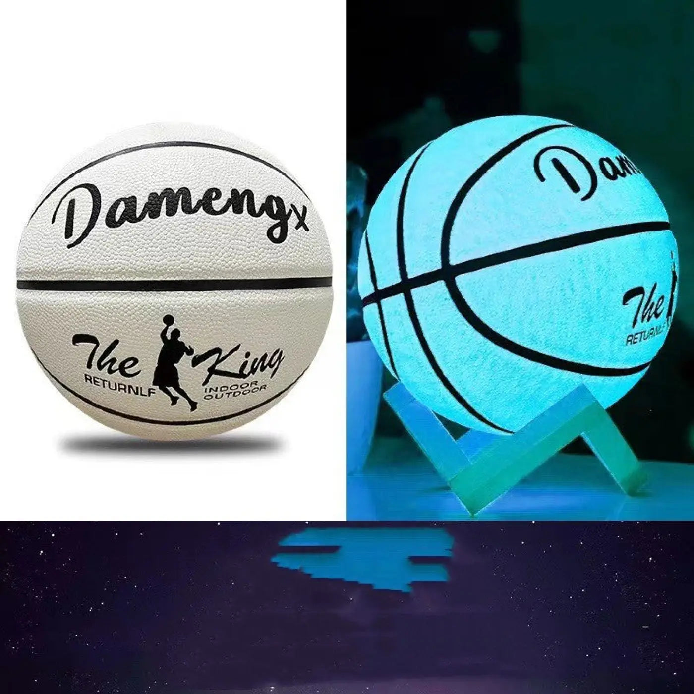 The Ball Depot basketball: Luminous PU Soft Leather Basketballs