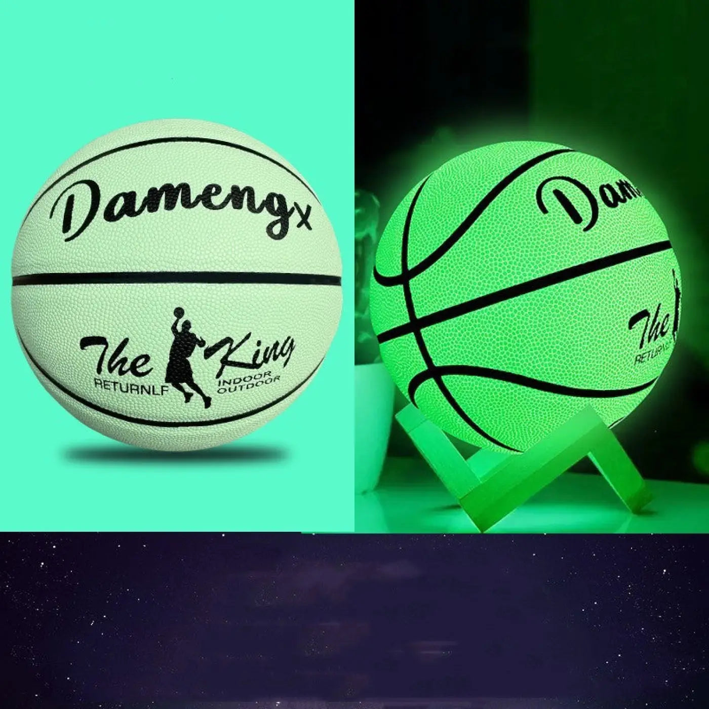 The Ball Depot basketball: Luminous PU Soft Leather Basketballs