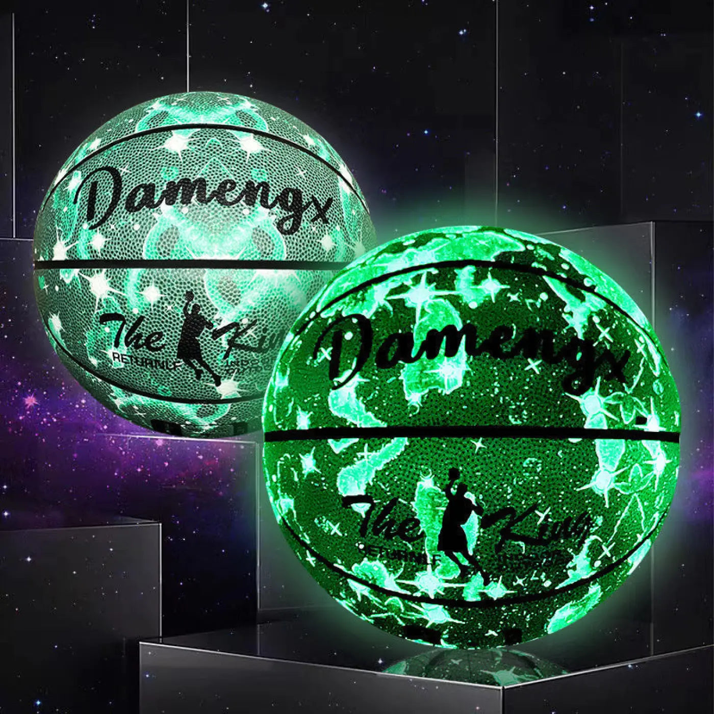 The Ball Depot basketball: Luminous PU Soft Leather Basketballs