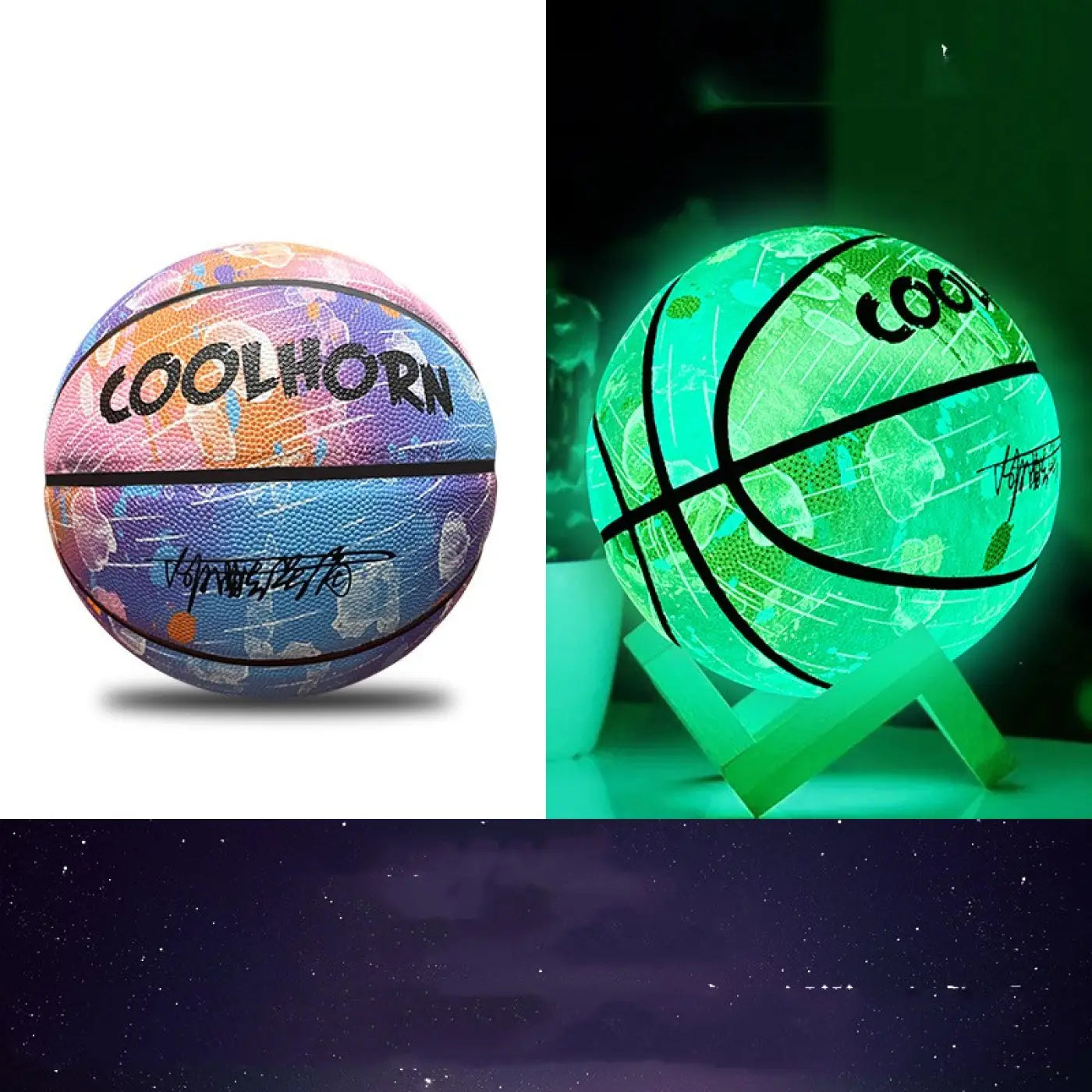 The Ball Depot basketball: Luminous PU Soft Leather Basketballs