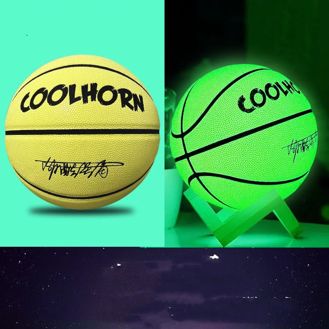 The Ball Depot basketball: Luminous PU Soft Leather Basketballs