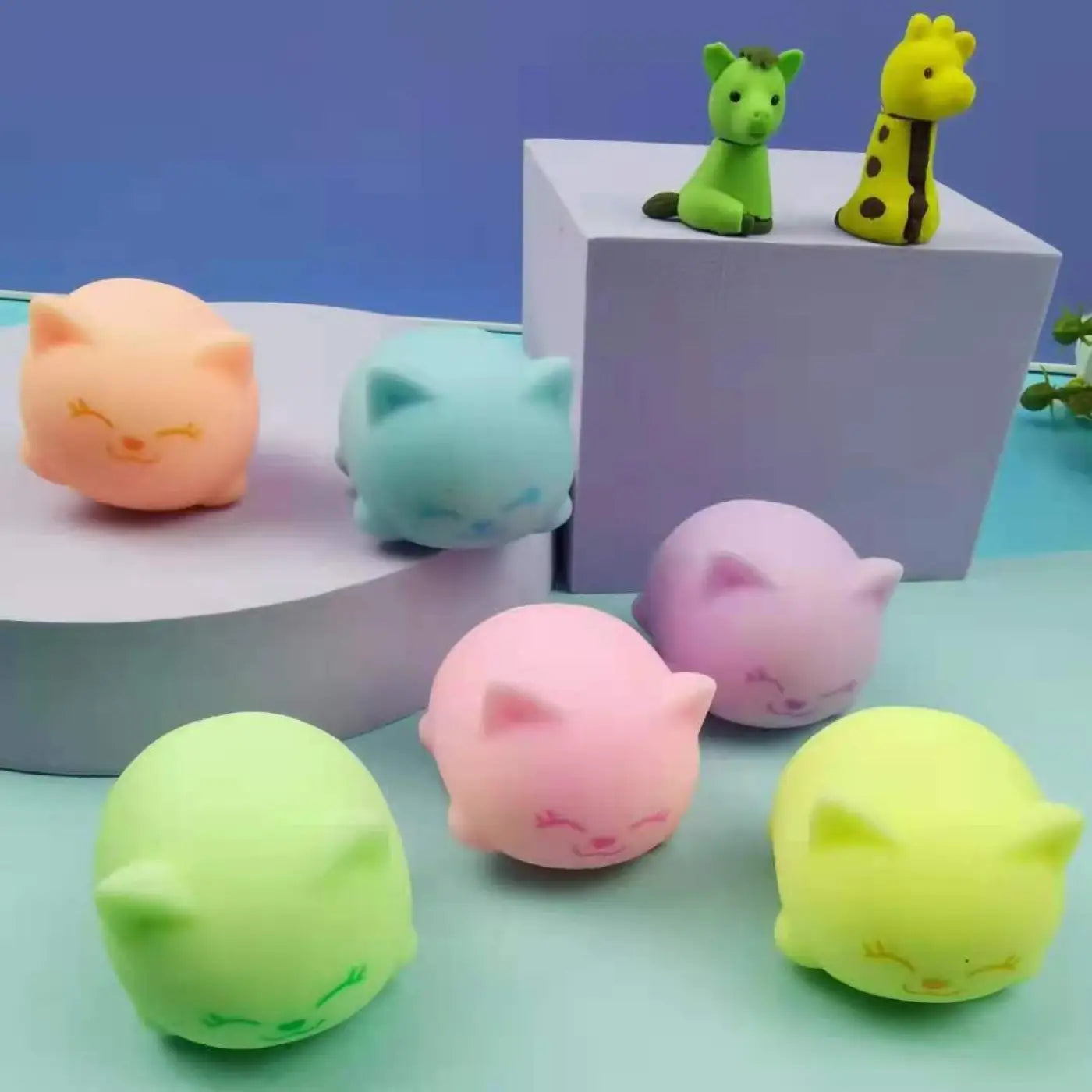 The Ball Depot sensory ball: Luminous Squishy Tofu Stress Ball
