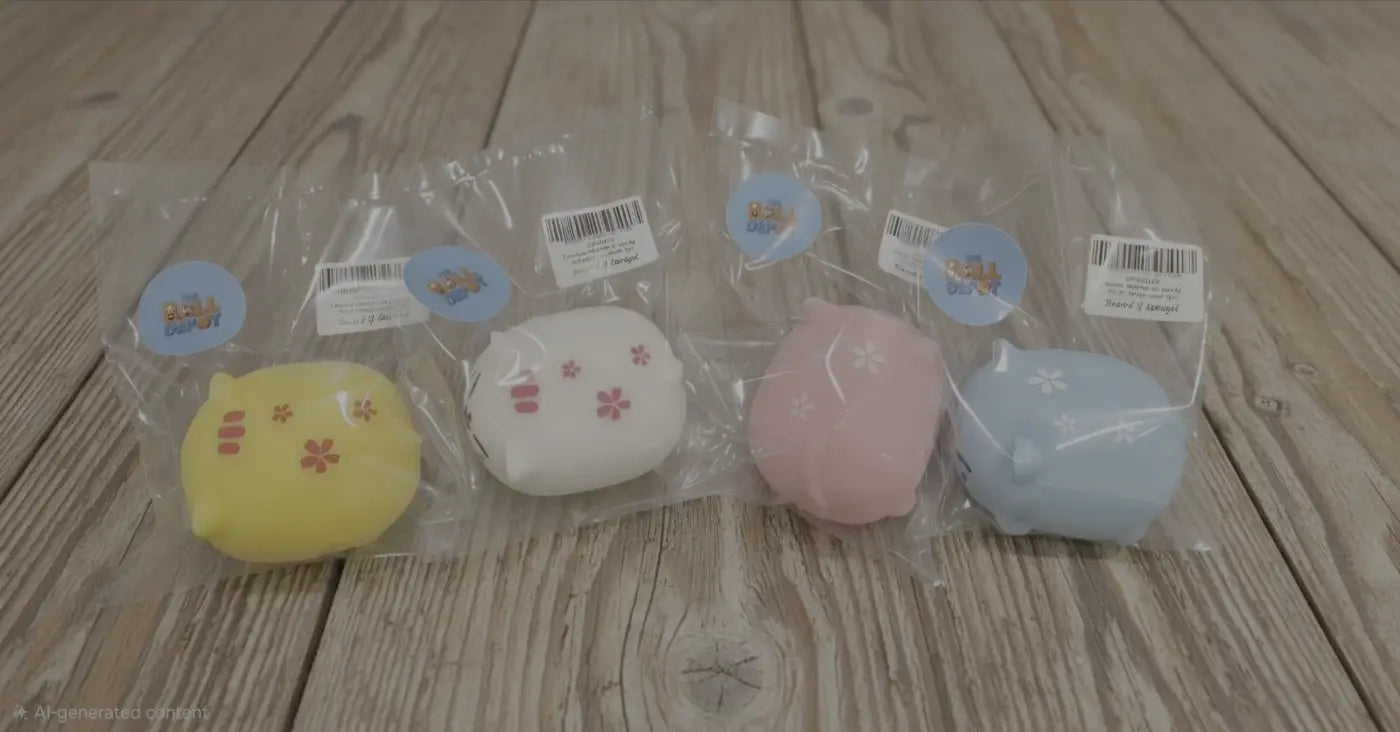 The Ball Depot stress ball: Luminous Tofu Stress Relief Cat Ball