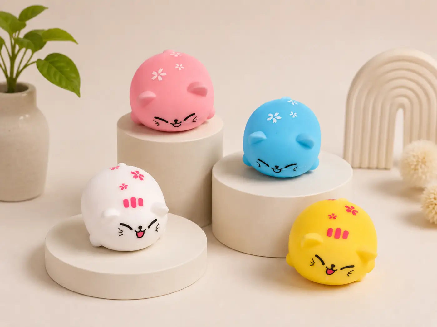 The Ball Depot stress ball: Luminous Tofu Stress Relief Cat Ball