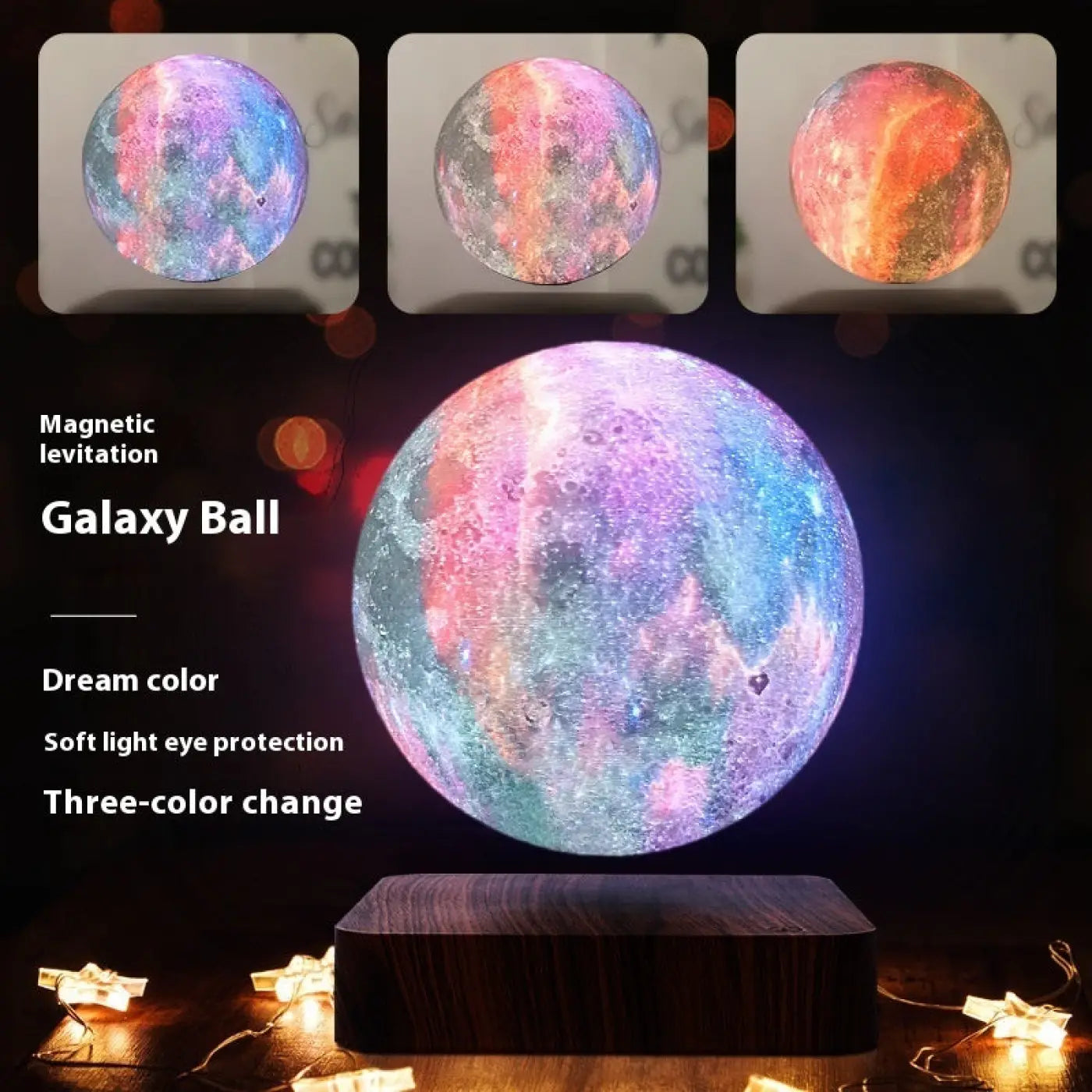The Ball Depot decorative ball: Magnetic Levitation Galaxy Ball Night Lamp