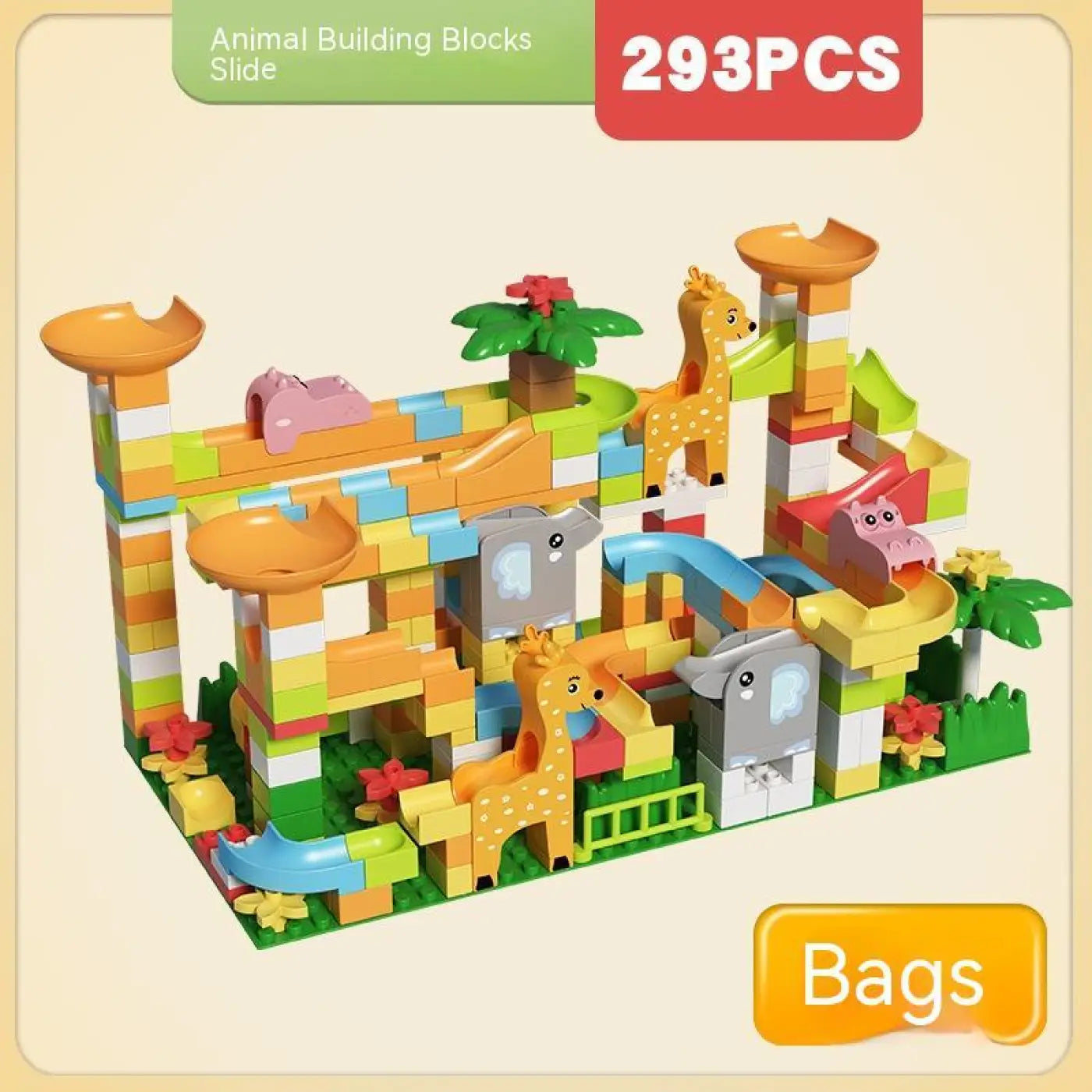 The Ball Depot ball game: Marble Race Run DIY Duplos Maze Balls Building Blocks