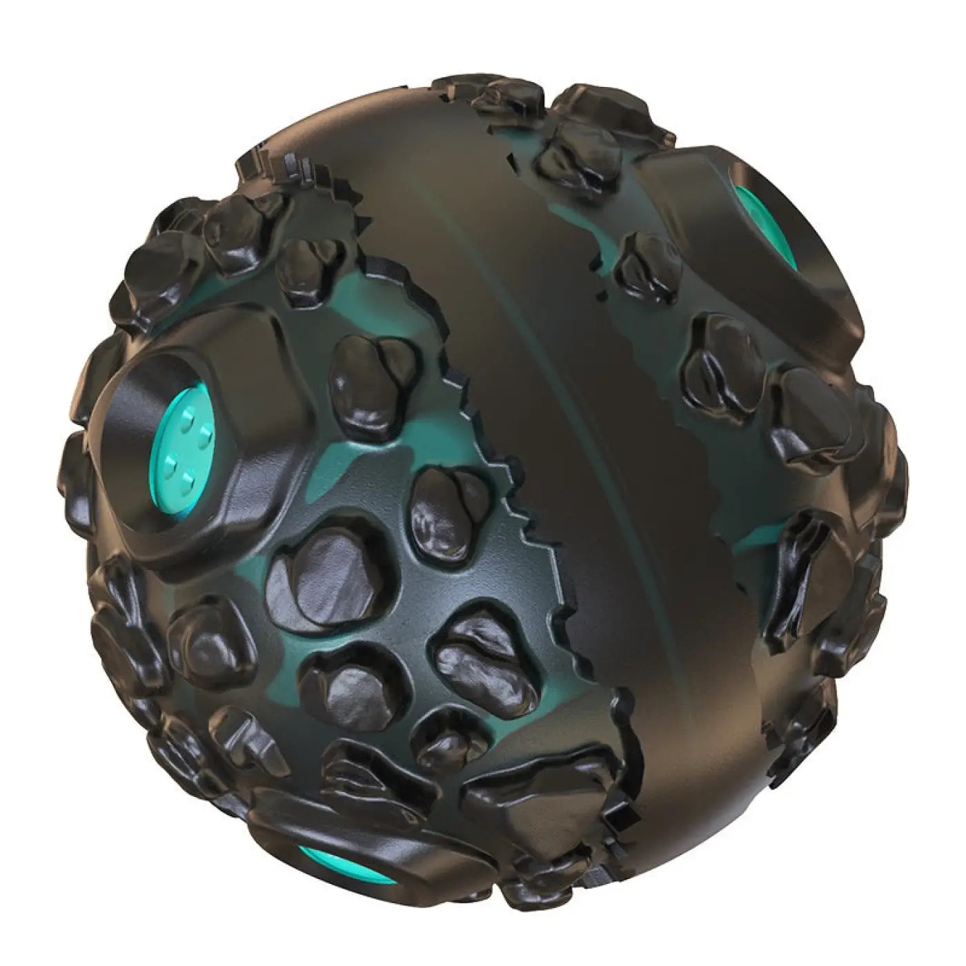 The Ball Depot dog ball: Meteorite Strange Sound Teether Dog Ball