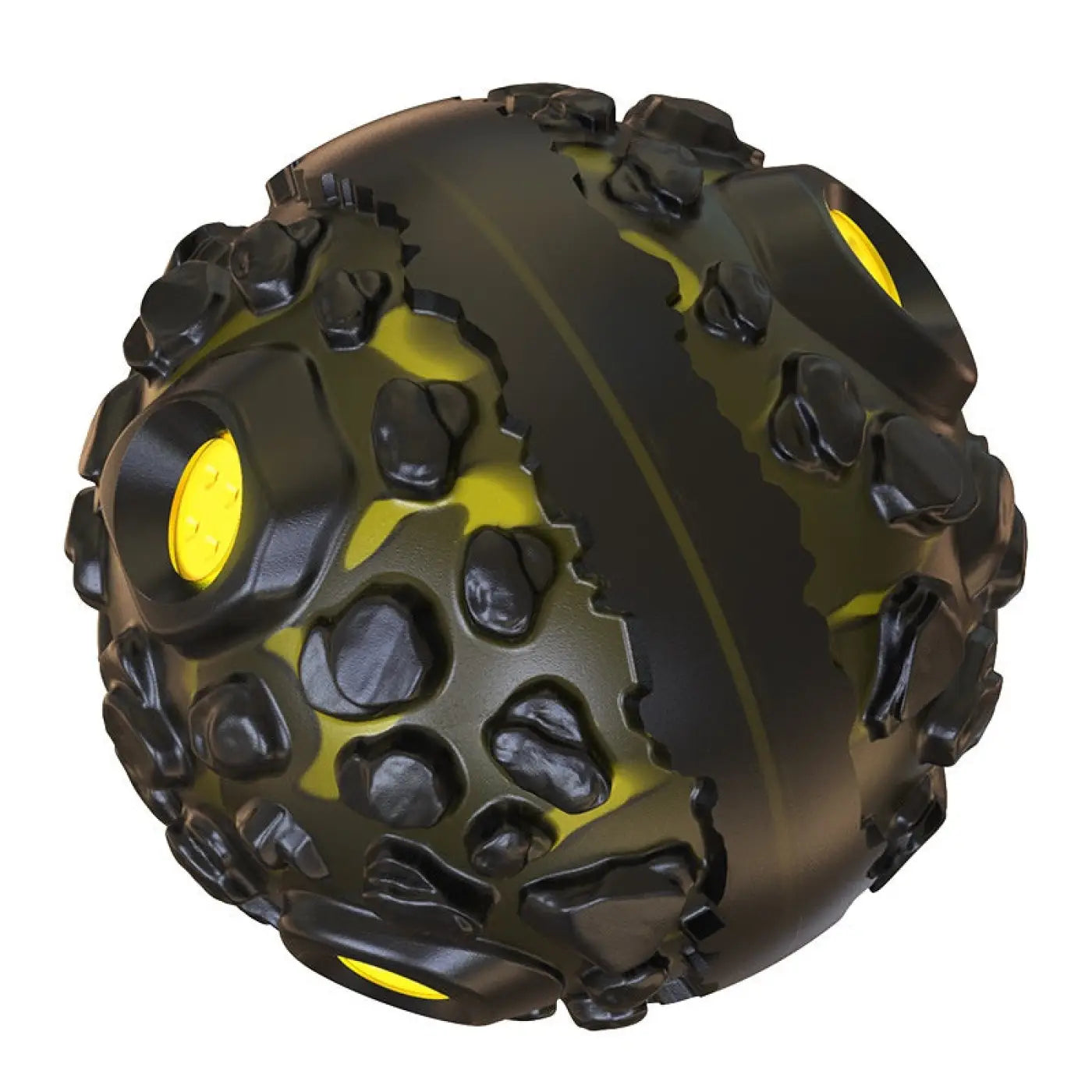 The Ball Depot dog ball: Meteorite Strange Sound Teether Dog Ball