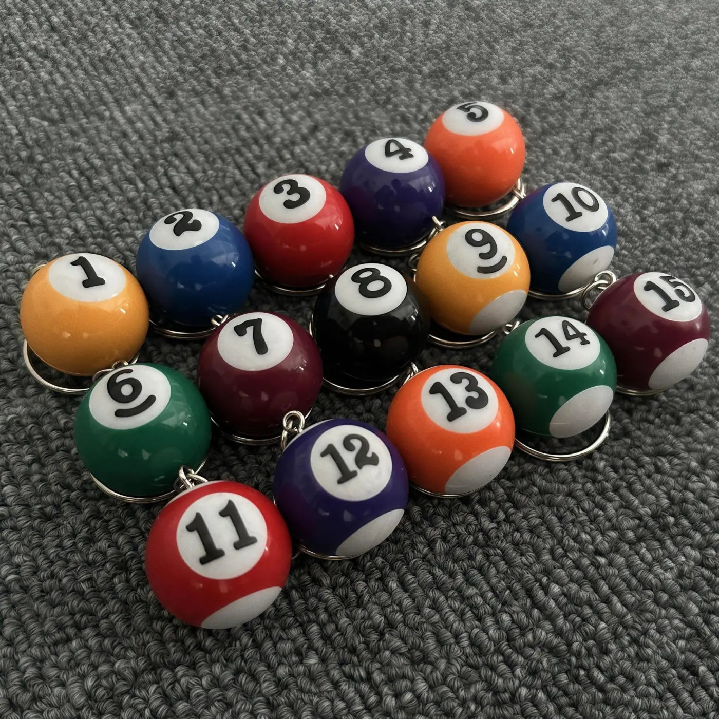 The Ball Depot pool ball: Mini Pool Ball Keychain