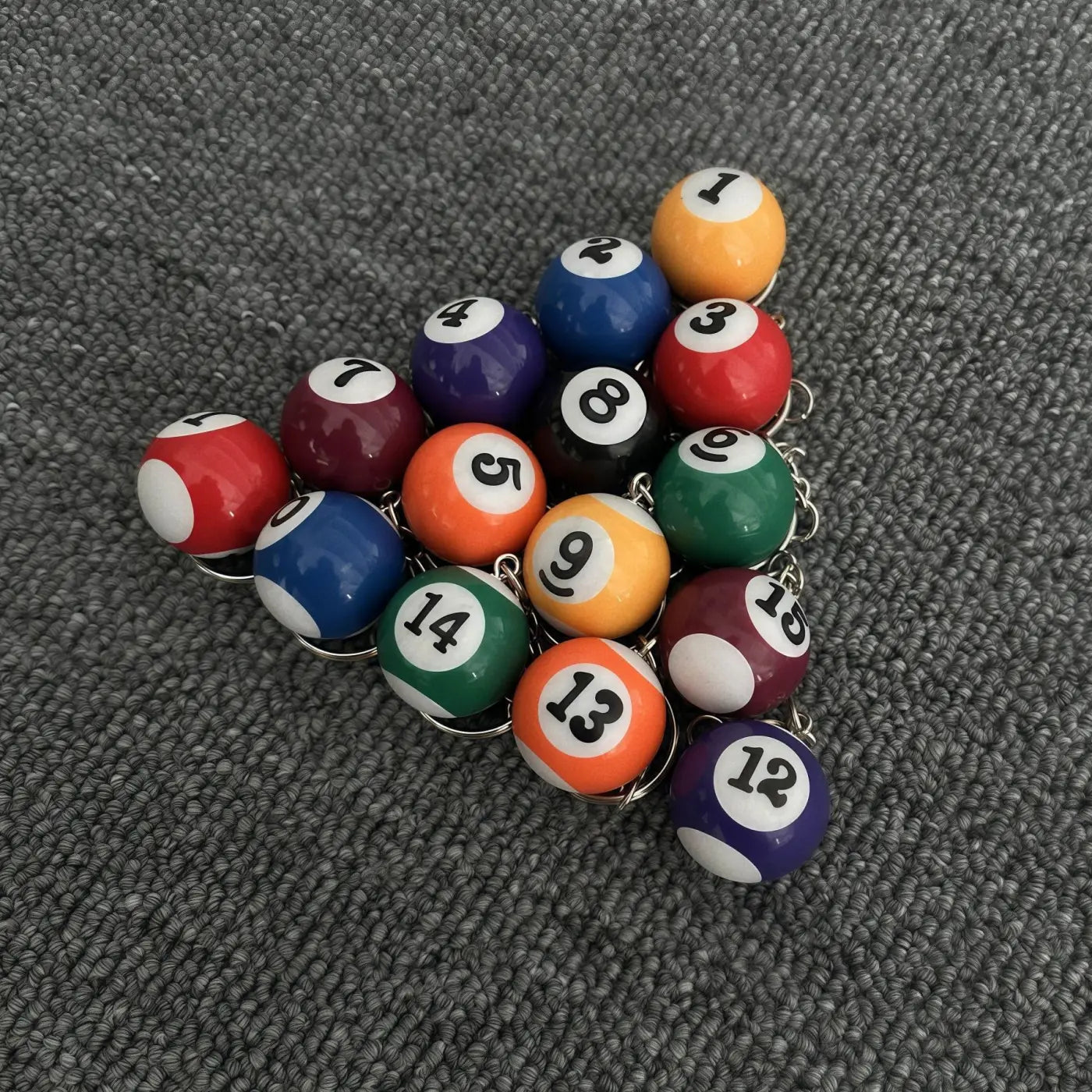 The Ball Depot pool ball: Mini Pool Ball Keychain