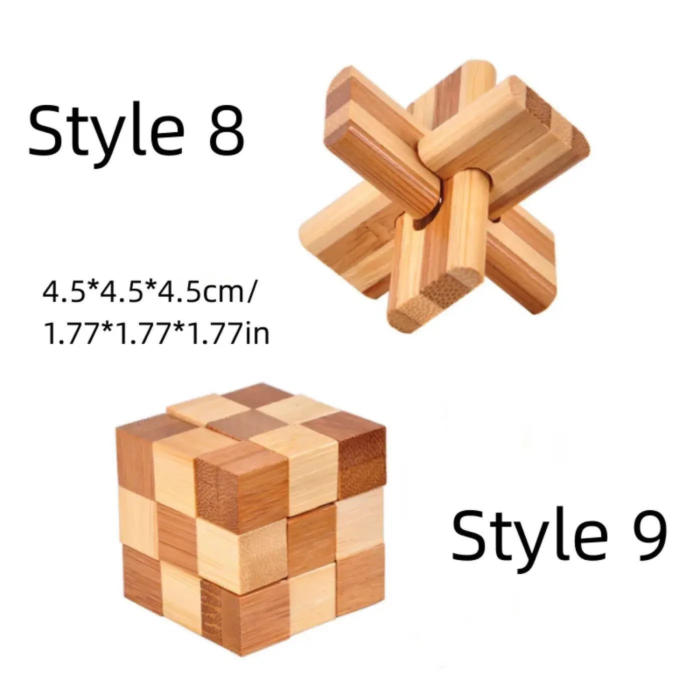 The Ball Depot : Mini Wooden Kong Ming Lock Lu Ban Lock IQ Brain Teaser Educational Toy Children Montessori 3D Puzzles Game Unlock Toys Kid Adult