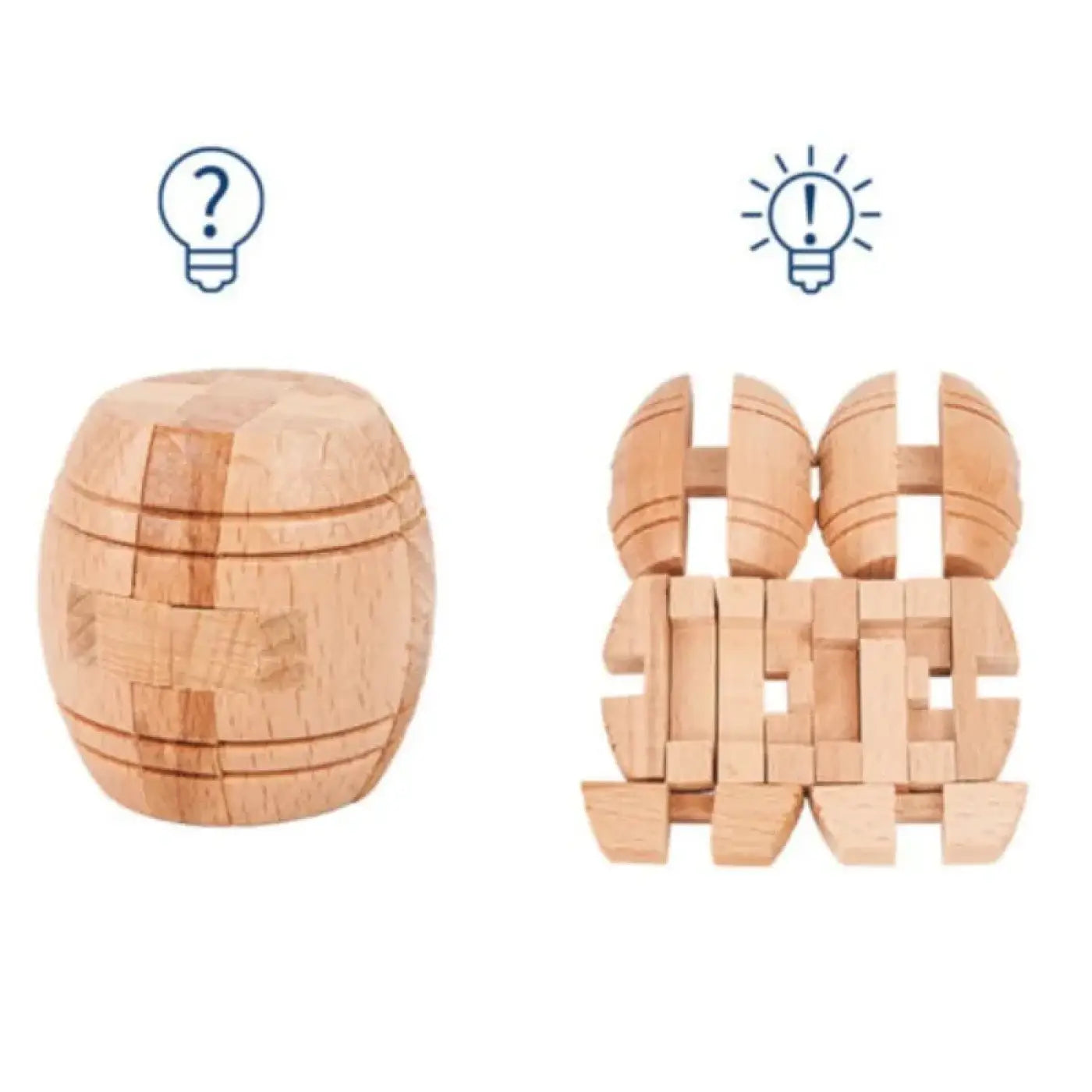 The Ball Depot : Mini Wooden Kong Ming Lock Lu Ban Lock IQ Brain Teaser Educational Toy Children Montessori 3D Puzzles Game Unlock Toys Kid Adult