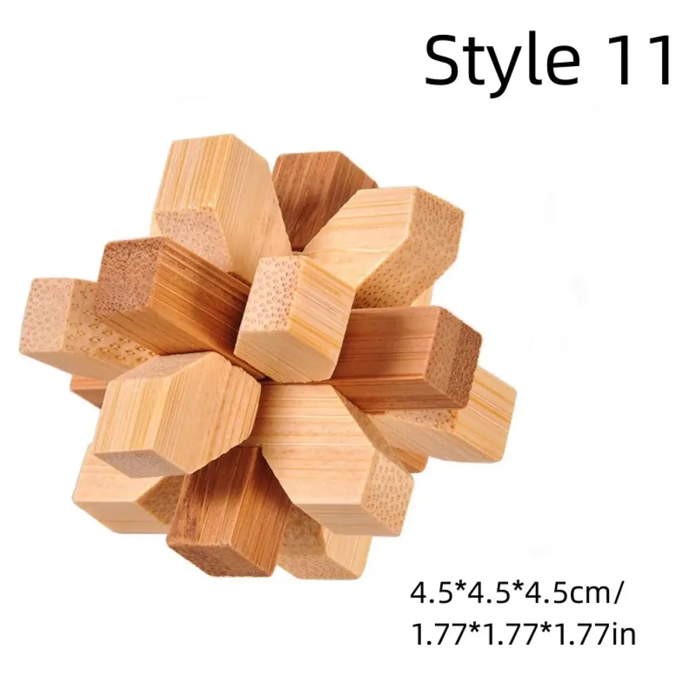 The Ball Depot : Mini Wooden Kong Ming Lock Lu Ban Lock IQ Brain Teaser Educational Toy Children Montessori 3D Puzzles Game Unlock Toys Kid Adult