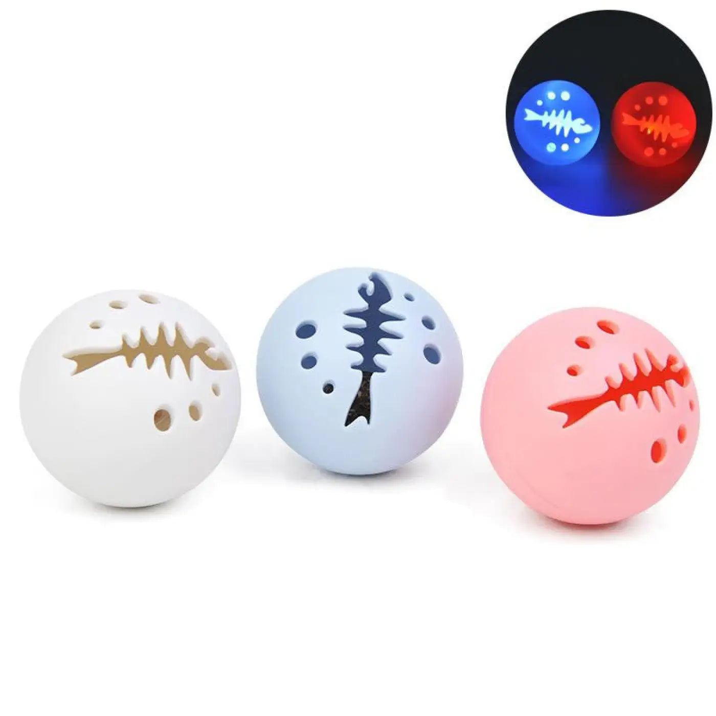 The Ball Depot Cat Balls: Mint Bell Glow Cat Ball