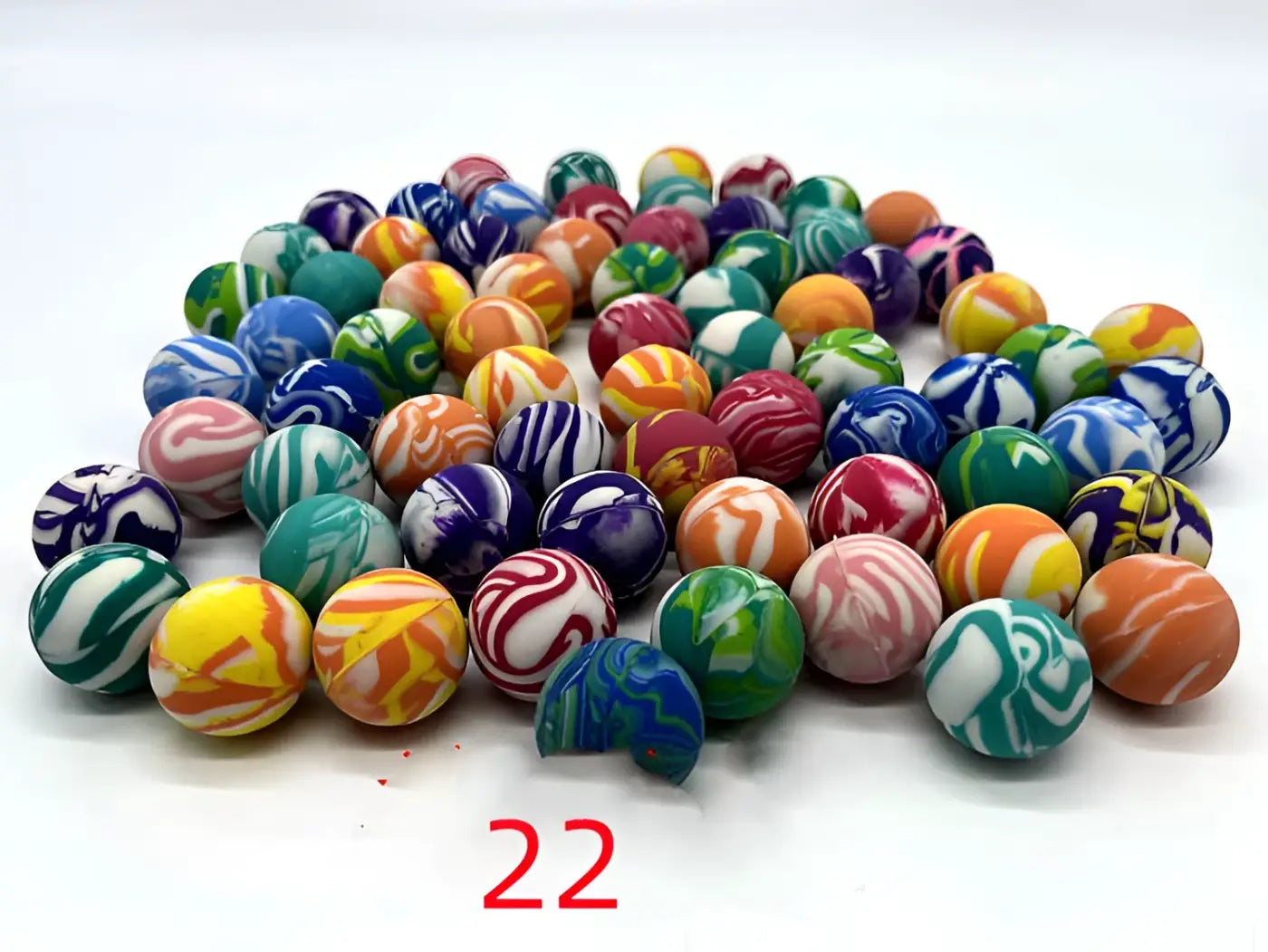 The Ball Depot bouncy ball: Mixed Bouncy Gacha Machine Children's Festival Balls - 100pcs