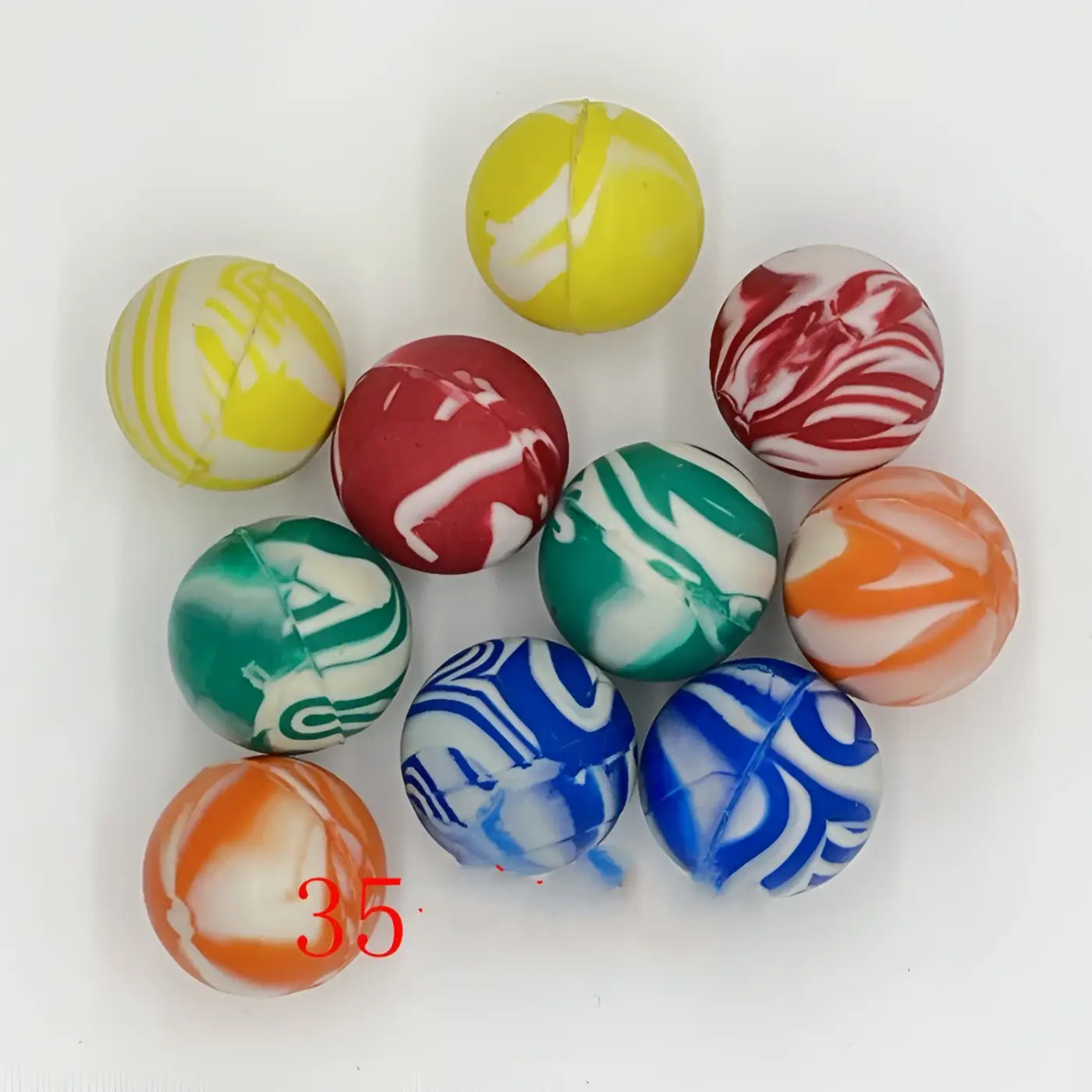 The Ball Depot bouncy ball: Mixed Bouncy Gacha Machine Children's Festival Balls - 100pcs